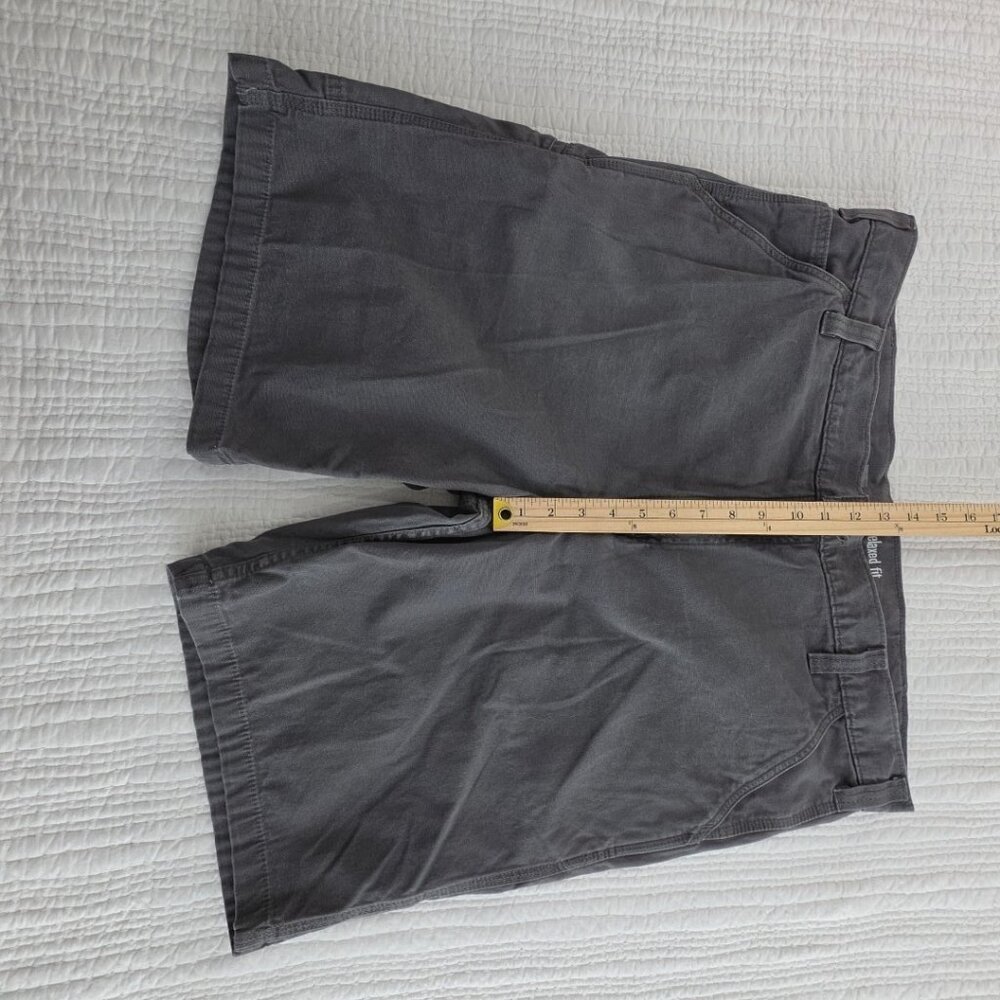 Carhartt Relaxed Fit Shorts Mens 40 Grau Stretch Classic 10" Inseam 102514-039 - Picture 14 of 16